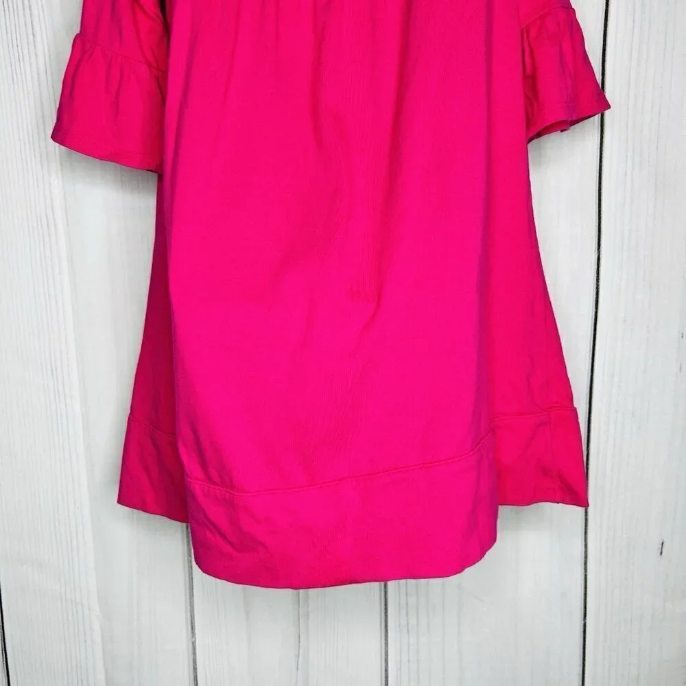Carter’s Toddler Girls Pink Long Sleeve Dress Size 4T Floral Embroidery